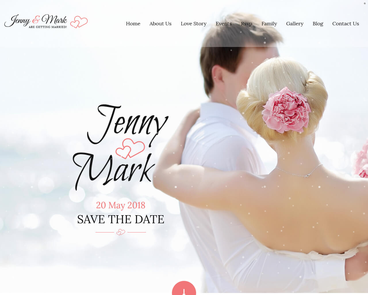 20 Best Wedding Website Templates For Your Special Day 2018 in measurements 1280 X 1024
