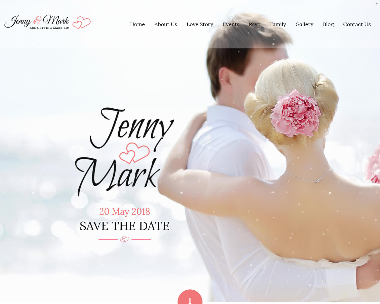 20 Best Wedding Website Templates For Your Special Day 2018 inside measurements 1280 X 1024