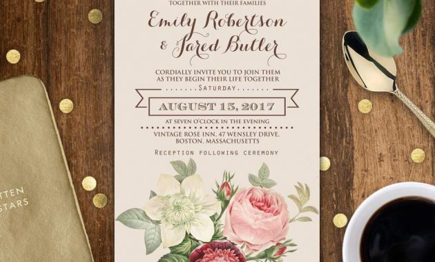 20 Create Your Own Wedding Invitation Templates Uk Free Customize regarding size 954 X 954