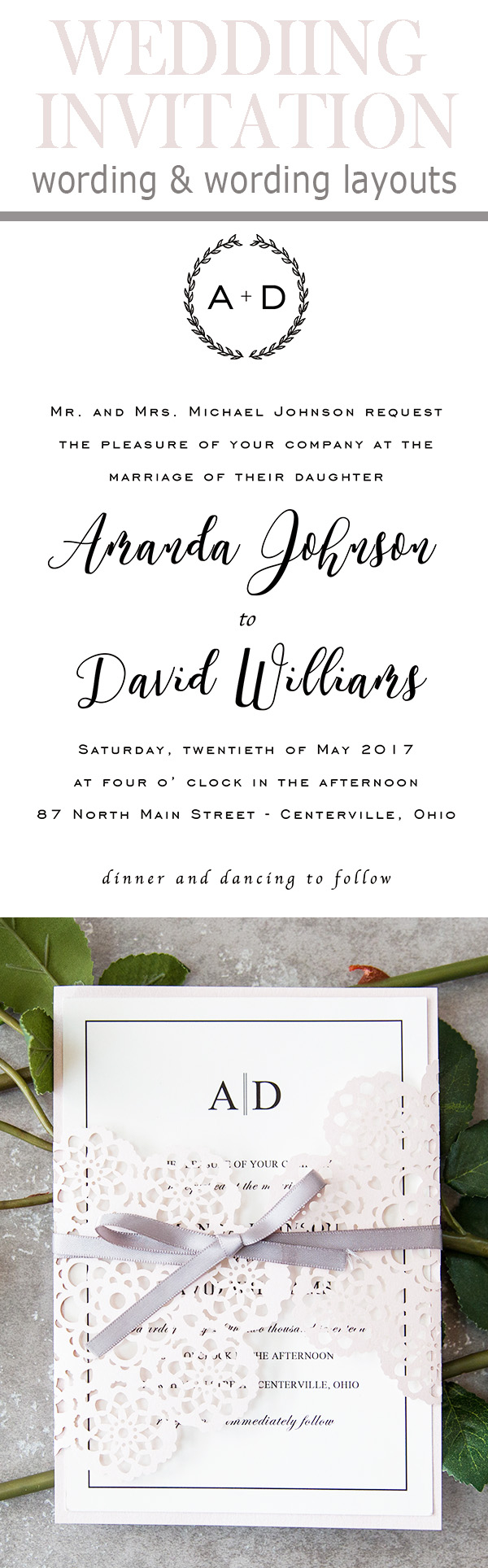 20 Popular Wedding Invitation Wording Diy Templates Ideas for sizing 600 X 1928