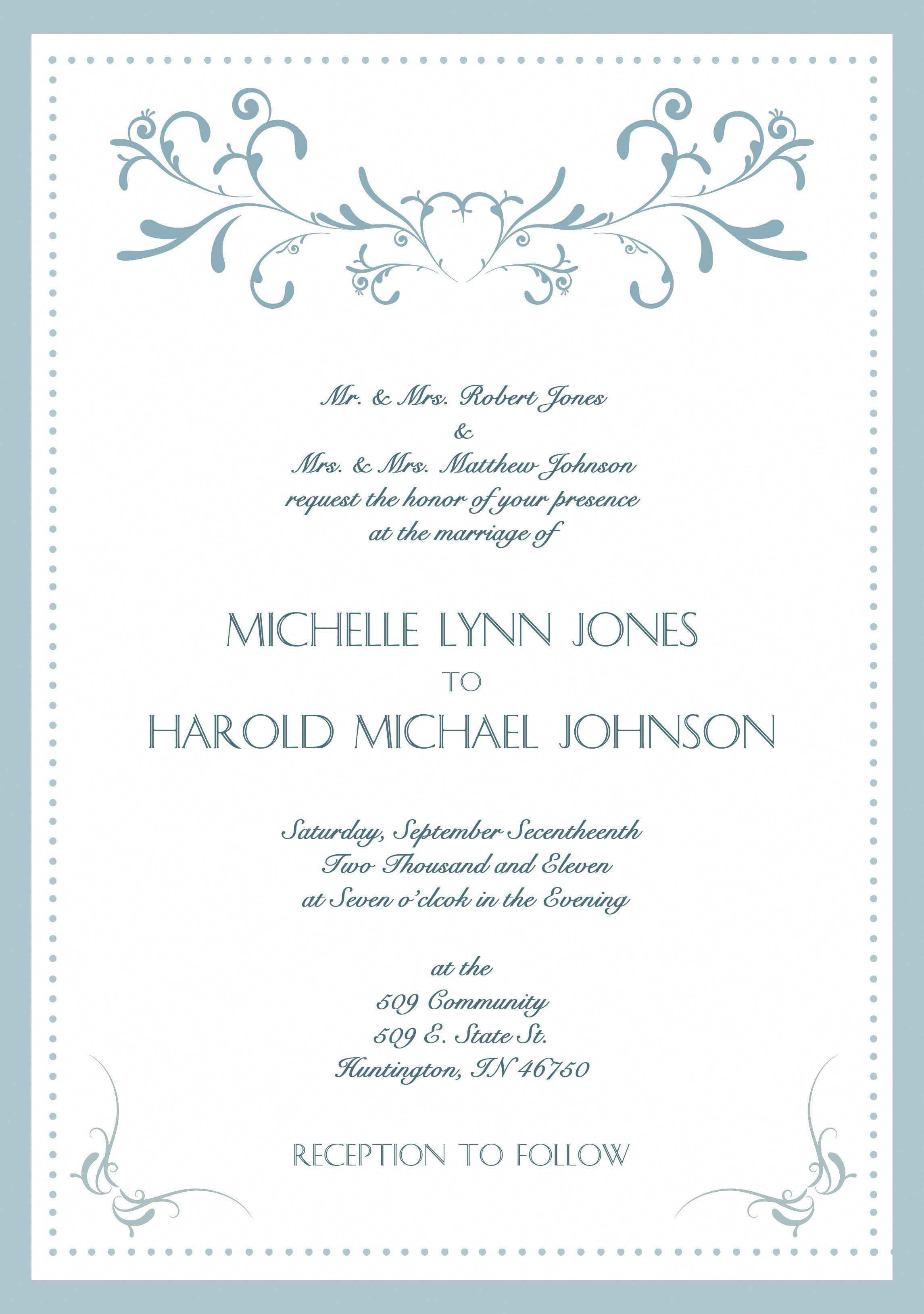 20 Wedding Invitation Language Wedding Invitation Language Formal within dimensions 2291 X 3256