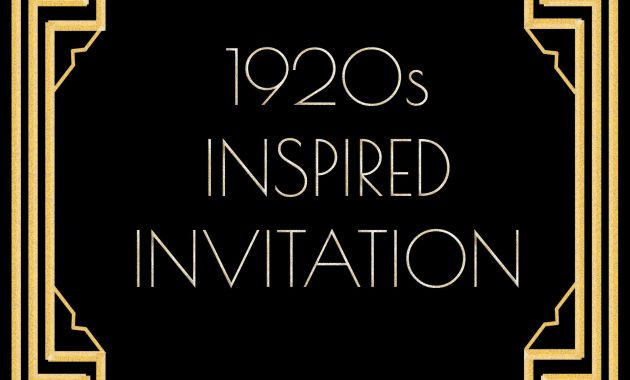 20s Years Cabaret Photos Use This 1920s Inspired Invitation inside dimensions 1800 X 2700