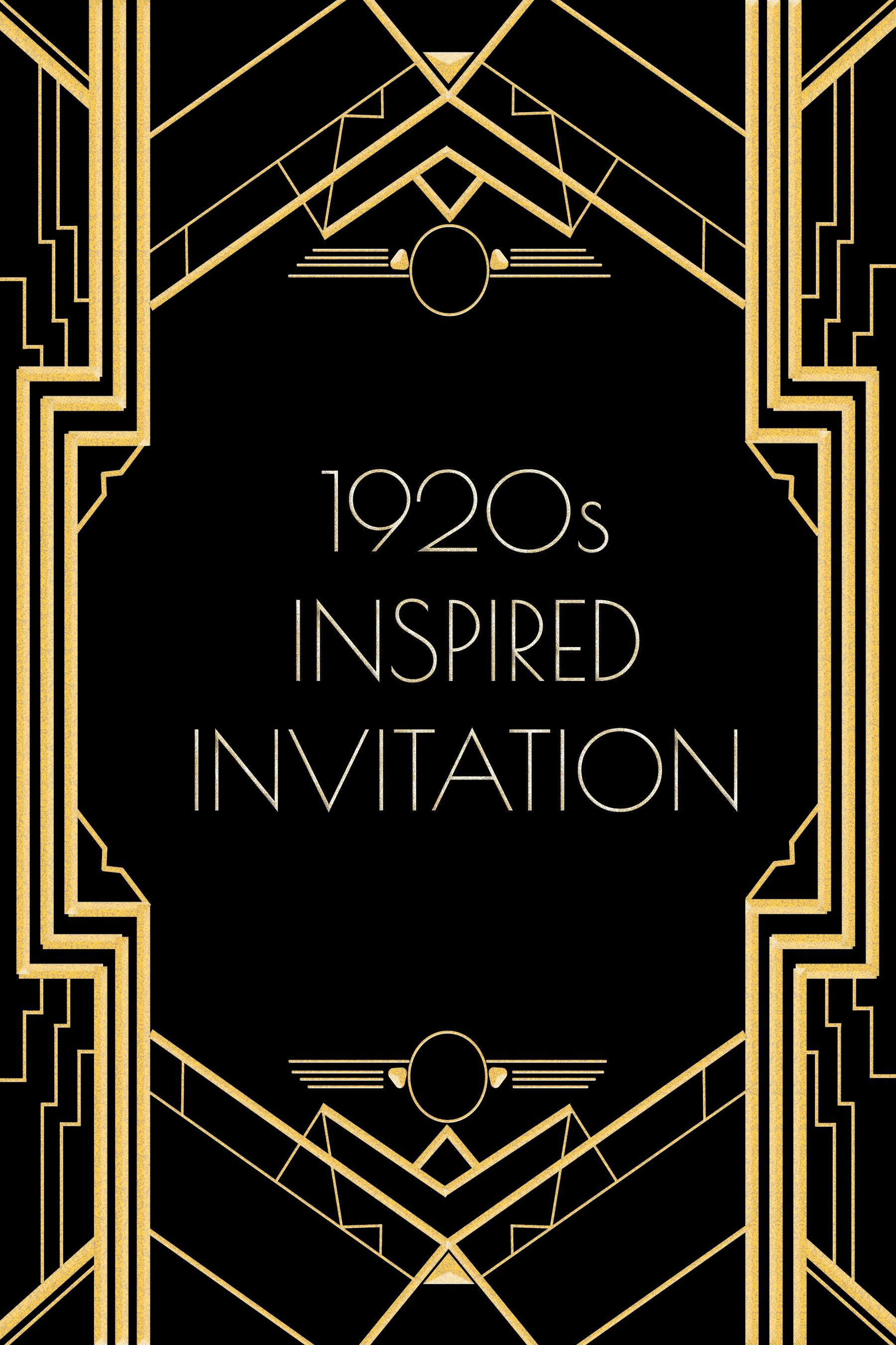 20s Years Cabaret Photos Use This 1920s Inspired Invitation inside dimensions 1800 X 2700