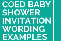 21 Coed Ba Shower Invitation Wording Examples Messages And intended for measurements 735 X 1102