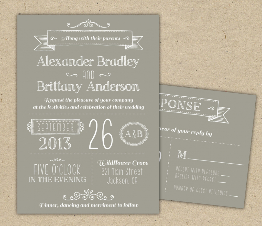 22 Create Your Own Wedding Invitation Template Modern Templates inside proportions 1024 X 884