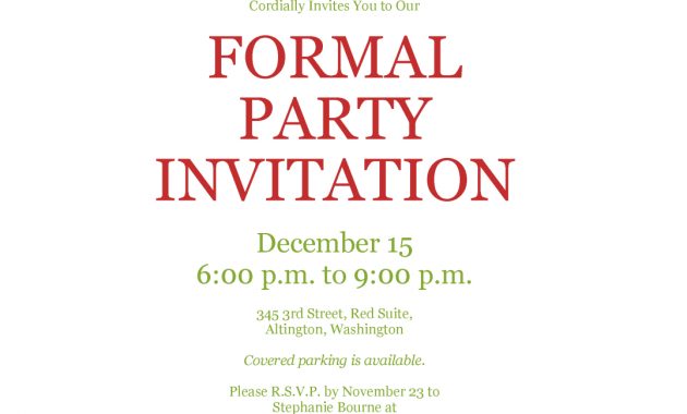 24 Create Amazing Formal Invitation Template Photos With Formal inside dimensions 1077 X 1387