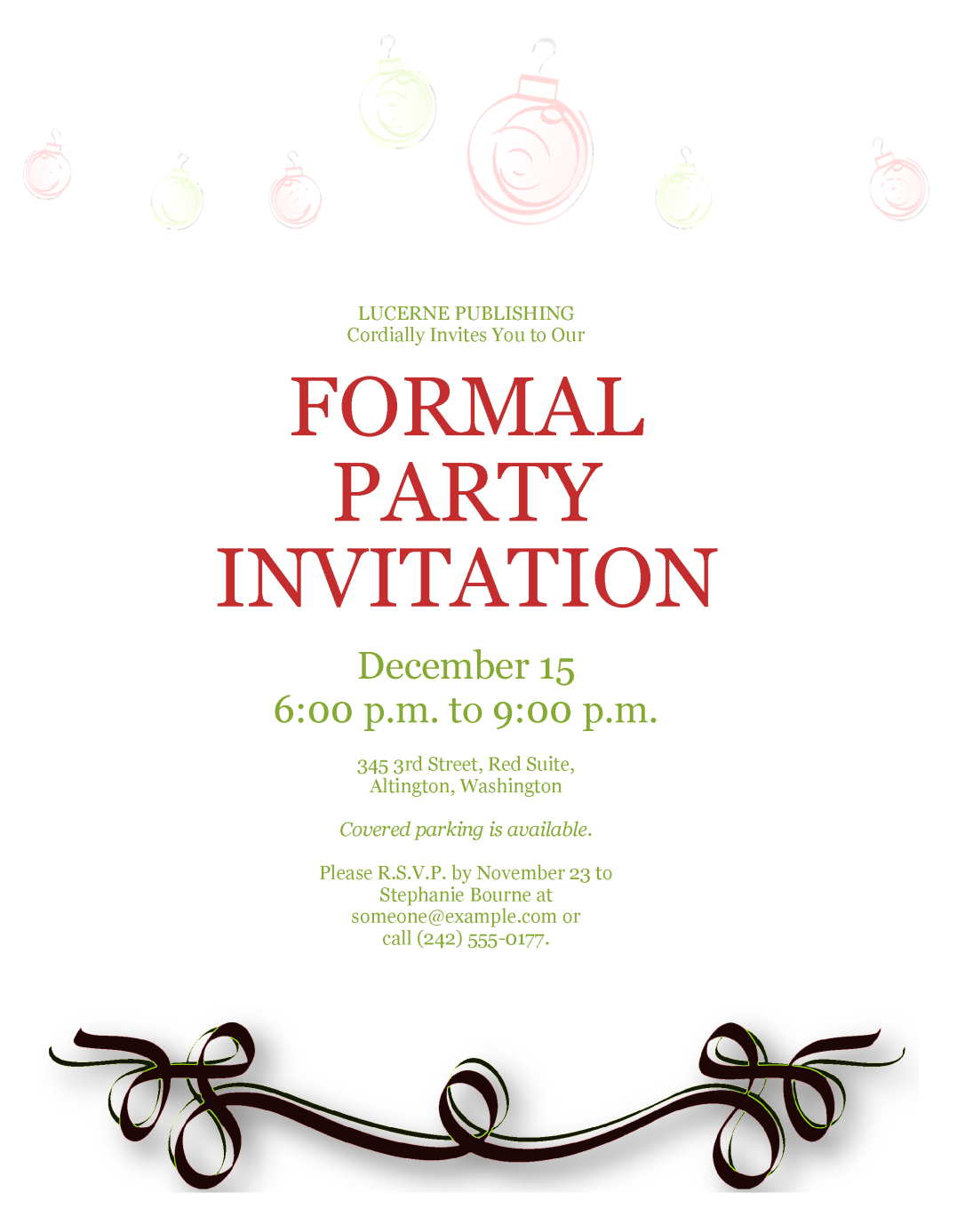 24 Create Amazing Formal Invitation Template Photos With Formal inside dimensions 1077 X 1387