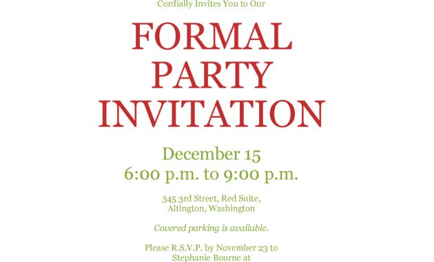 24 Create Amazing Formal Invitation Template Photos With Formal within proportions 1077 X 1387