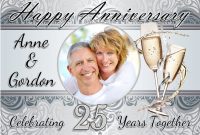 25th Wedding Anniversary Invitations Templates Free Wedding in sizing 2048 X 1448