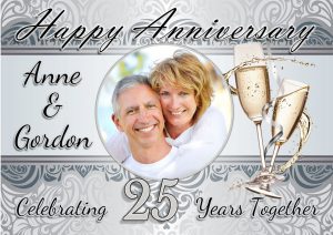 25th Wedding Anniversary Invitations Templates Free Wedding in sizing 2048 X 1448