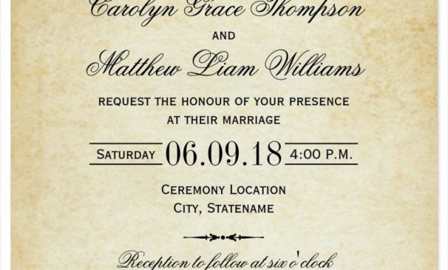 26 Creative Picture Of Wedding Invitation Samples Diy Wedding for sizing 788 X 1087