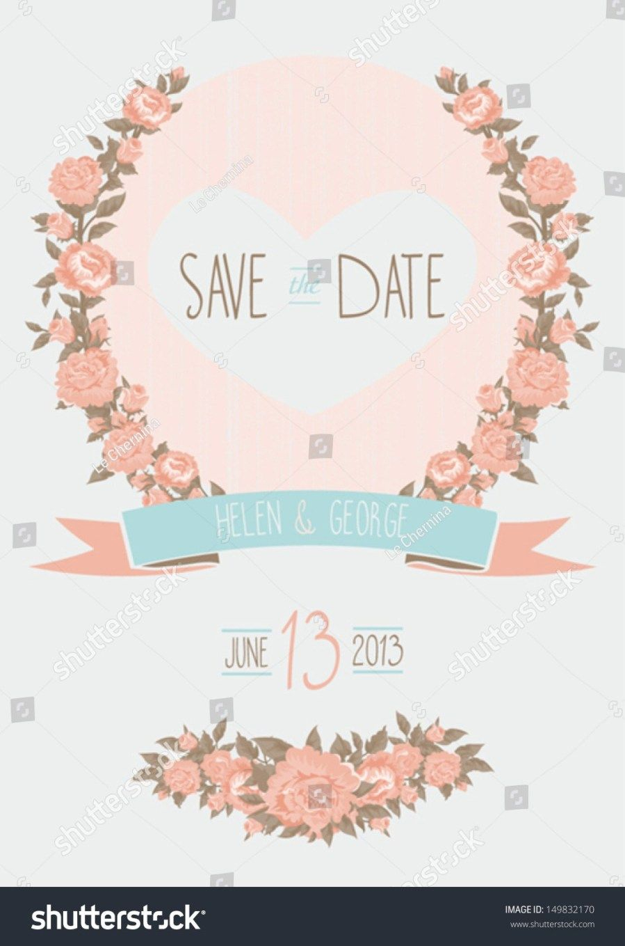 27 Amazing Picture Of Shab Chic Wedding Invitations Simple in sizing 899 X 1359