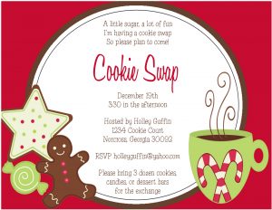 27 Images Of Cookie Swap Party Invitations Free Template Unemeuf in sizing 1600 X 1236