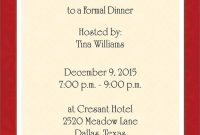 27 Special Formal Invitation Dinner Template Customize With Formal with regard to dimensions 750 X 1075