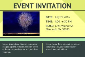 3 Free Event Invitation Templates Examples Lucidpress intended for size 1440 X 960