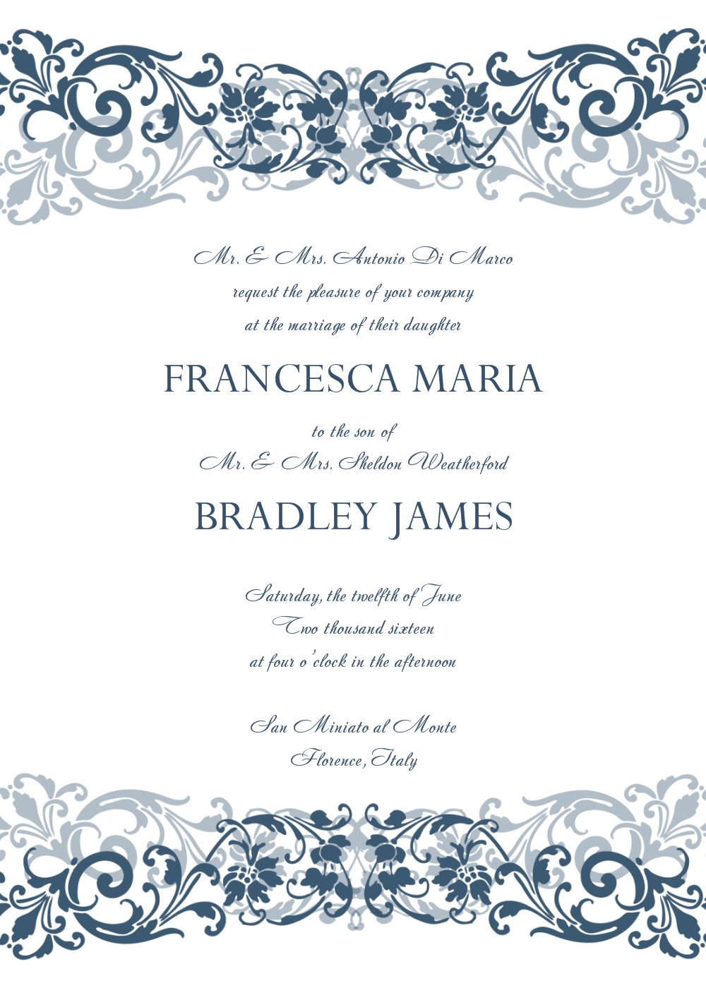 30 Free Wedding Invitations Templates 9817 Free Printable inside proportions 1000 X 1400