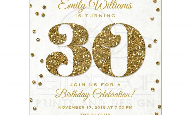 30th Birthday Invitations Templates Free Printable Birthday in dimensions 2175 X 2175