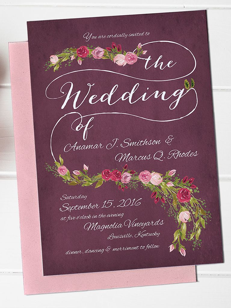 31 Find A Big Collection Of Chalkboard Wedding Invitation Template regarding size 768 X 1024