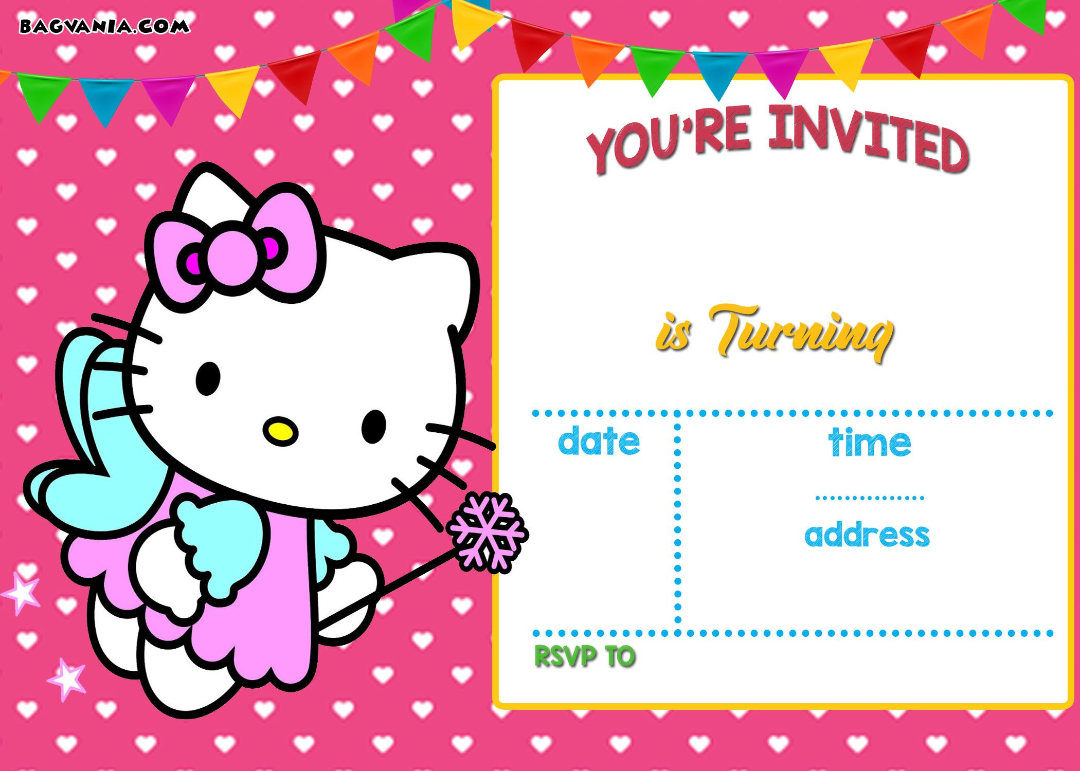 36 Create Amazing Birthday Invitation Template Hello Kitty To Meet in measurements 2100 X 1500