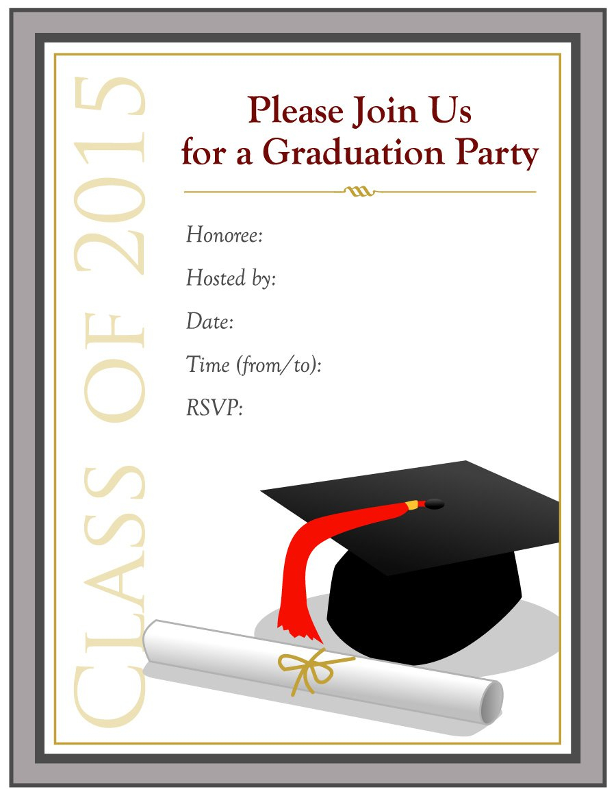 40 Free Graduation Invitation Templates Template Lab in measurements 900 X 1165