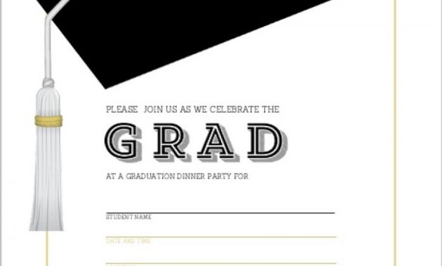 40 Free Graduation Invitation Templates Template Lab intended for sizing 900 X 900