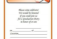 40 Free Graduation Invitation Templates Template Lab pertaining to measurements 900 X 1221