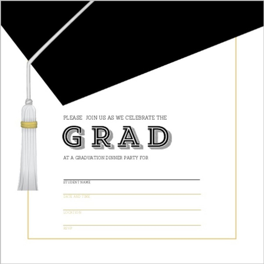 40 Free Graduation Invitation Templates Template Lab throughout sizing 900 X 900