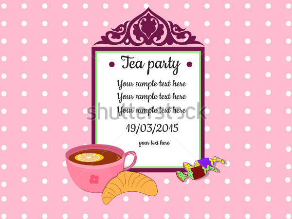 41 Tea Party Invitation Templates Psd Ai Free Premium Templates throughout dimensions 600 X 450