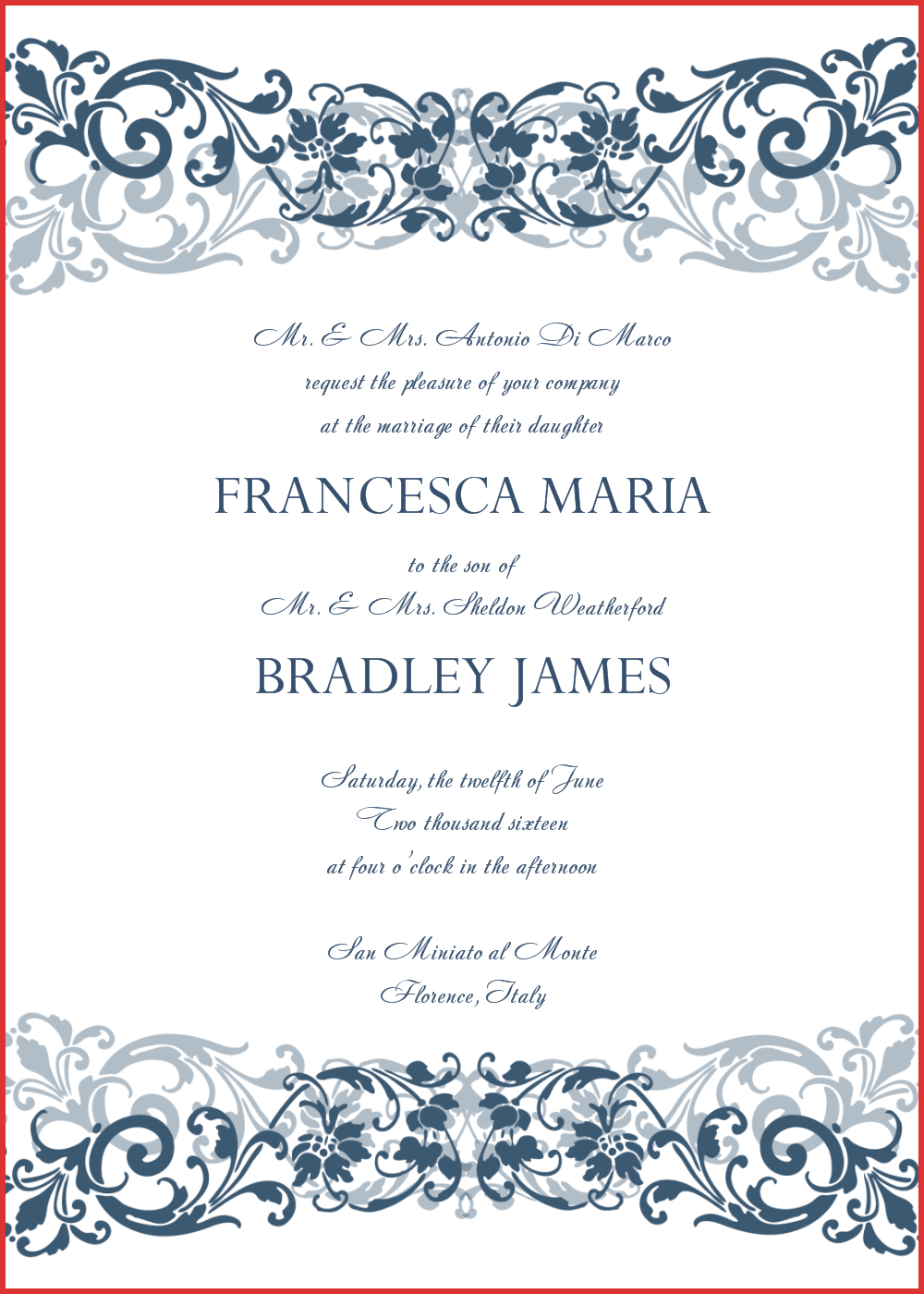 42 Create Your Own Wedding Invitation Template Word Free Design regarding proportions 1000 X 1400