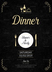 46 Create Custom Dinner Invitation Card Template Photos Dinner in size 1575 X 2175