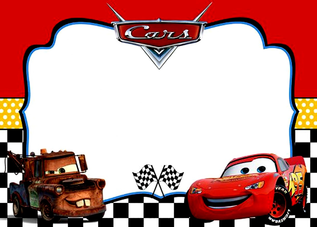 46 Special Lightning Mcqueen Party Invitation Template Creative pertaining to size 1217 X 870