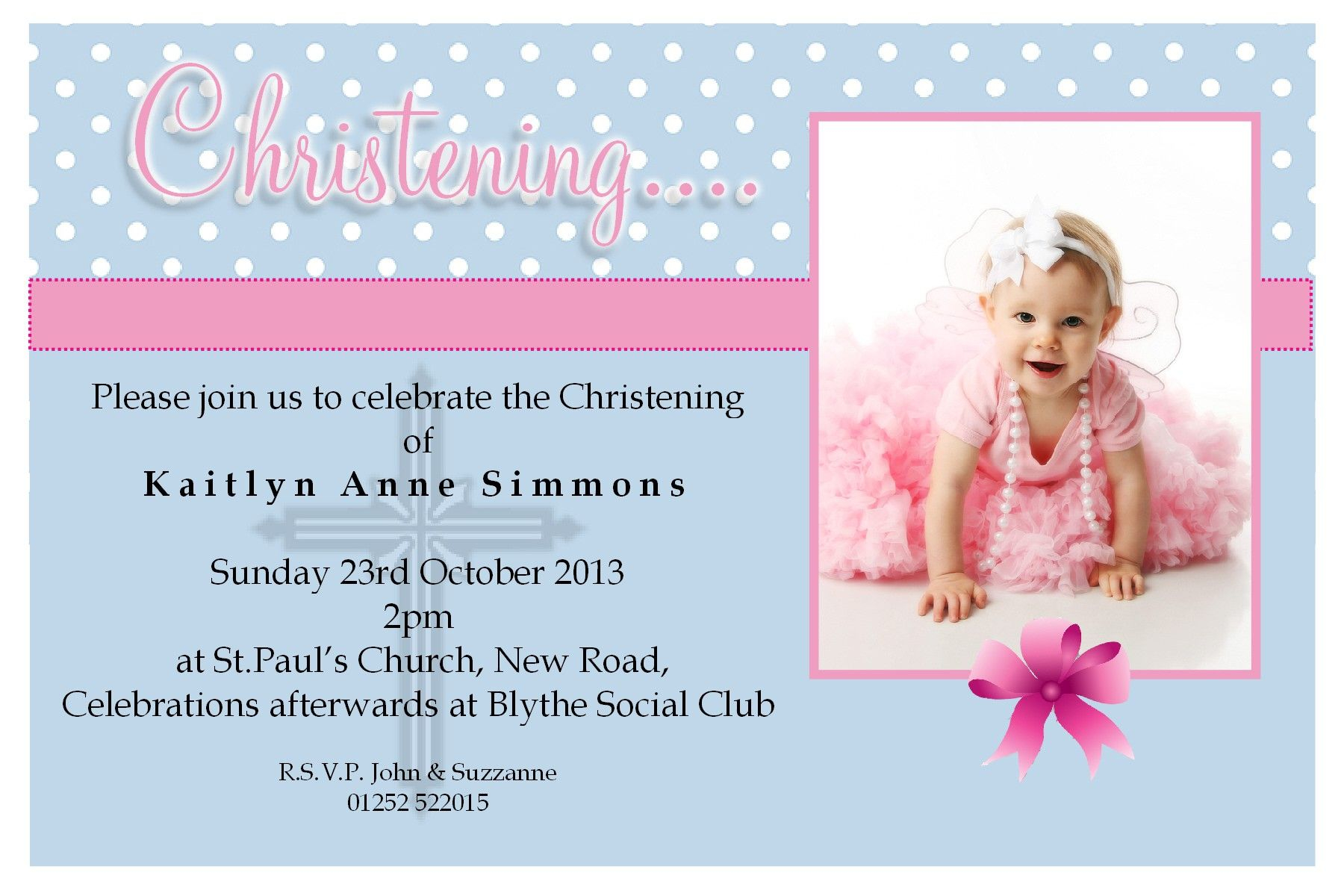 48 Make An Invitation Card Christening Layout Very Best In Unique for size 1800 X 1200