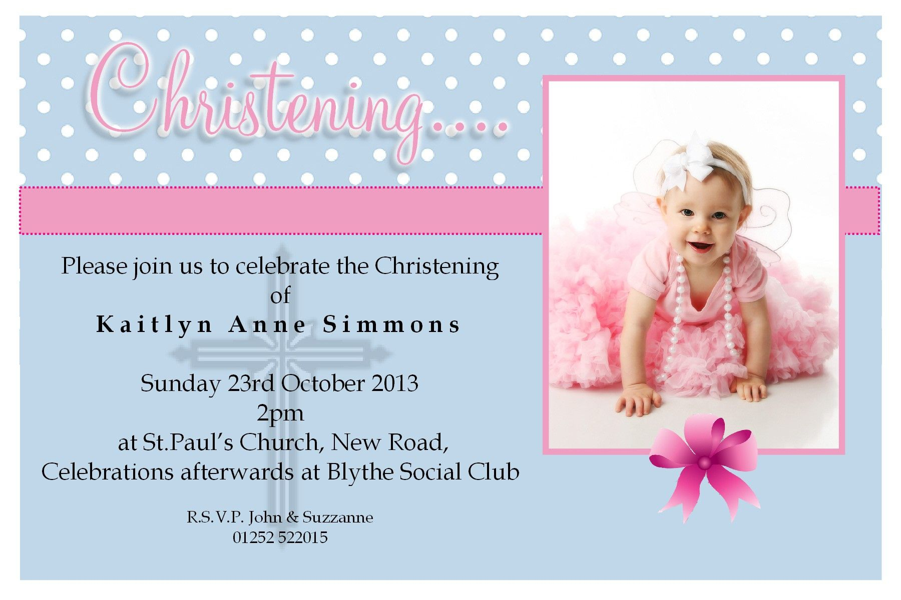 48 Make An Invitation Card Christening Layout Very Best In Unique intended for dimensions 1800 X 1200