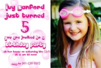 5 Years Old Birthday Invitations Free Printable Birthday with regard to size 1200 X 800