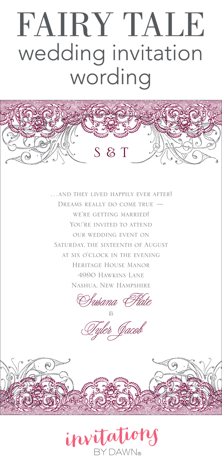 50 Special Wedding Invitation Format Sample Templates For Wedding pertaining to proportions 760 X 1600