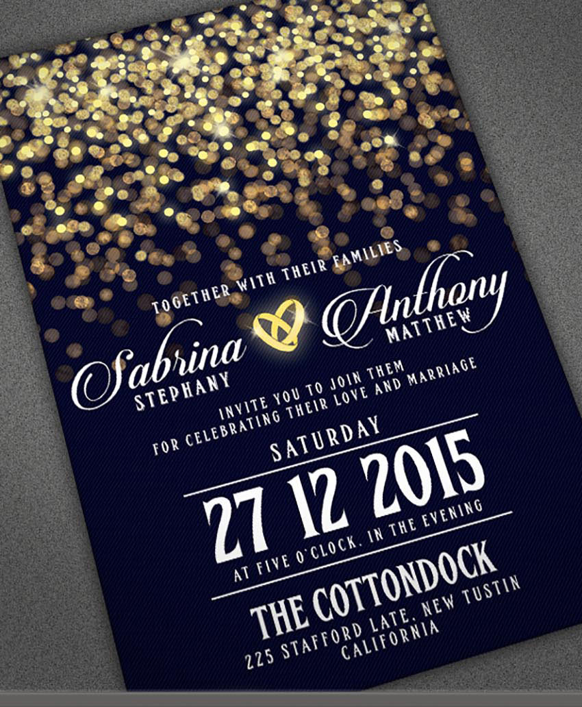 50 Stylish Wedding Invitation Templates pertaining to dimensions 850 X 1032