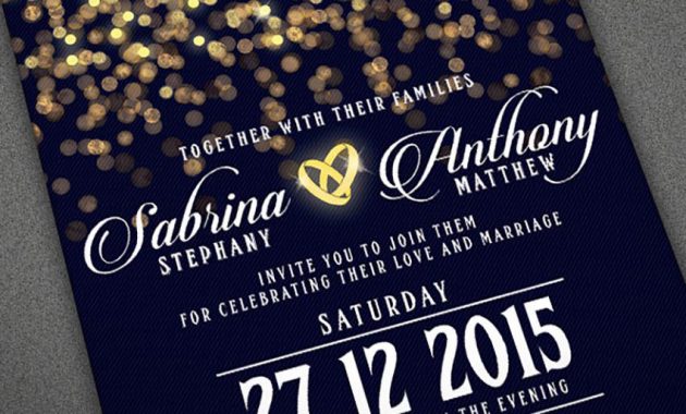 50 Stylish Wedding Invitation Templates pertaining to sizing 850 X 1032