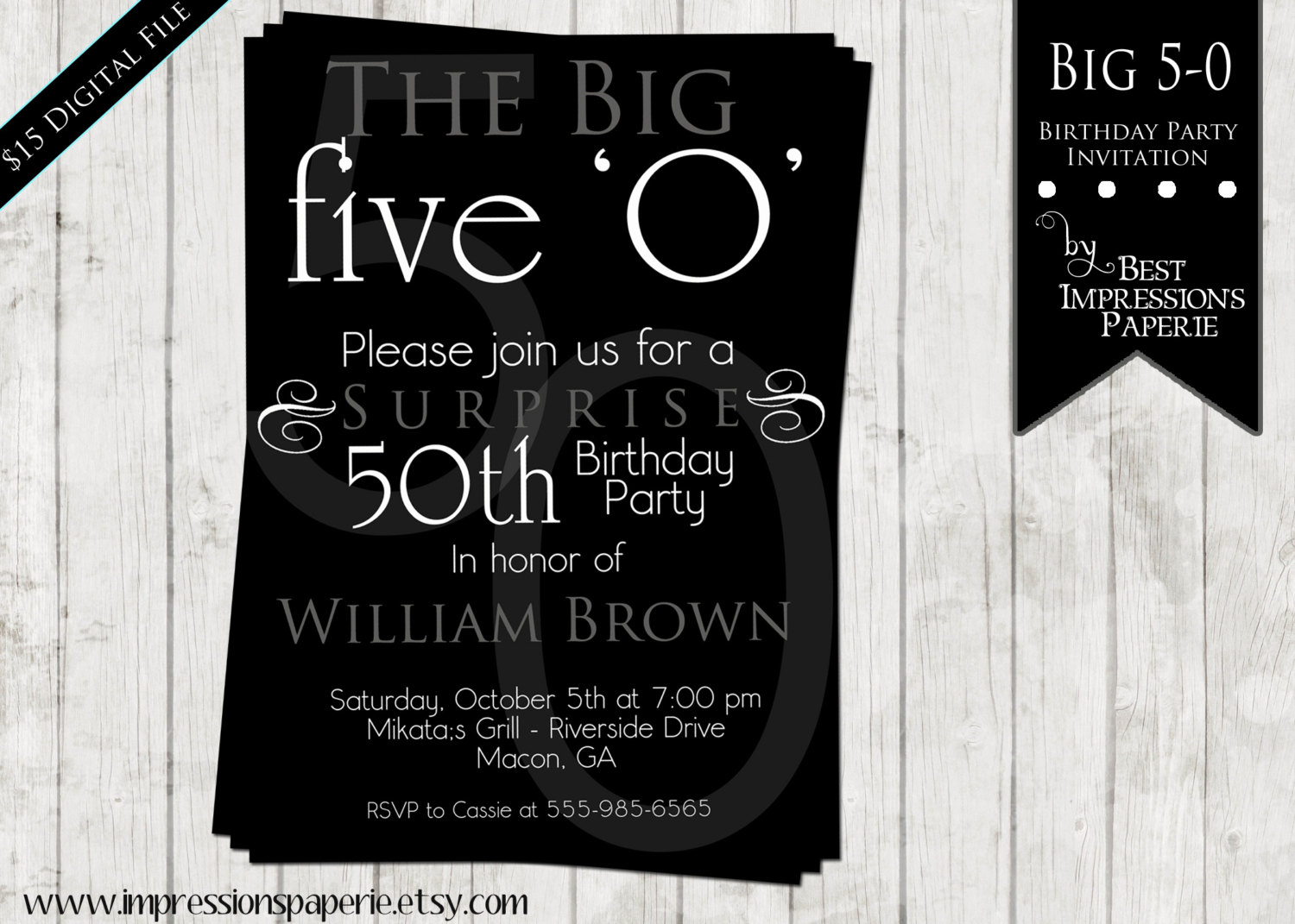 50th Birthday Invitation Template Birthday Invitation Examples pertaining to dimensions 1500 X 1071