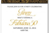 50th Birthday Invitation Templates Free Printable My Birthday In for sizing 1071 X 1500