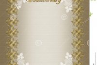 50th Wedding Anniversary Invitation Template Stock Illustration with regard to proportions 1130 X 1300
