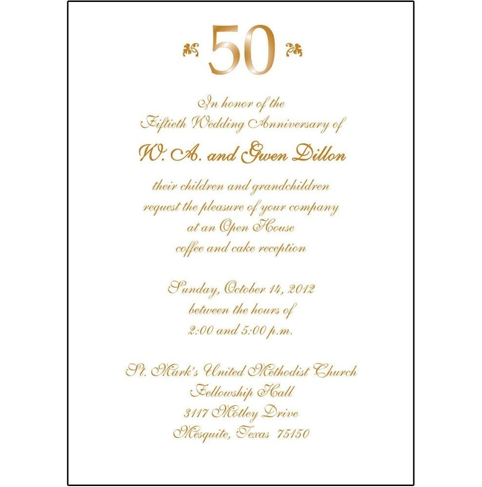 50th Wedding Anniversary Invitation Wording 50th Wedding Anniversary in measurements 990 X 1000