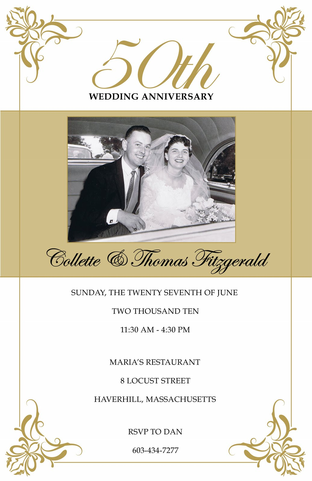 50th Wedding Anniversary Invitations Wedding Invitation Collection intended for measurements 1036 X 1600