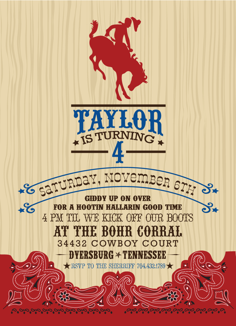 54 Make An Western Party Invitation Template To Meet Unique Needs with regard to dimensions 788 X 1088