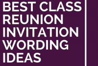 6 Best Class Reunion Invitation Wording Ideas Class Reunion for dimensions 735 X 1102