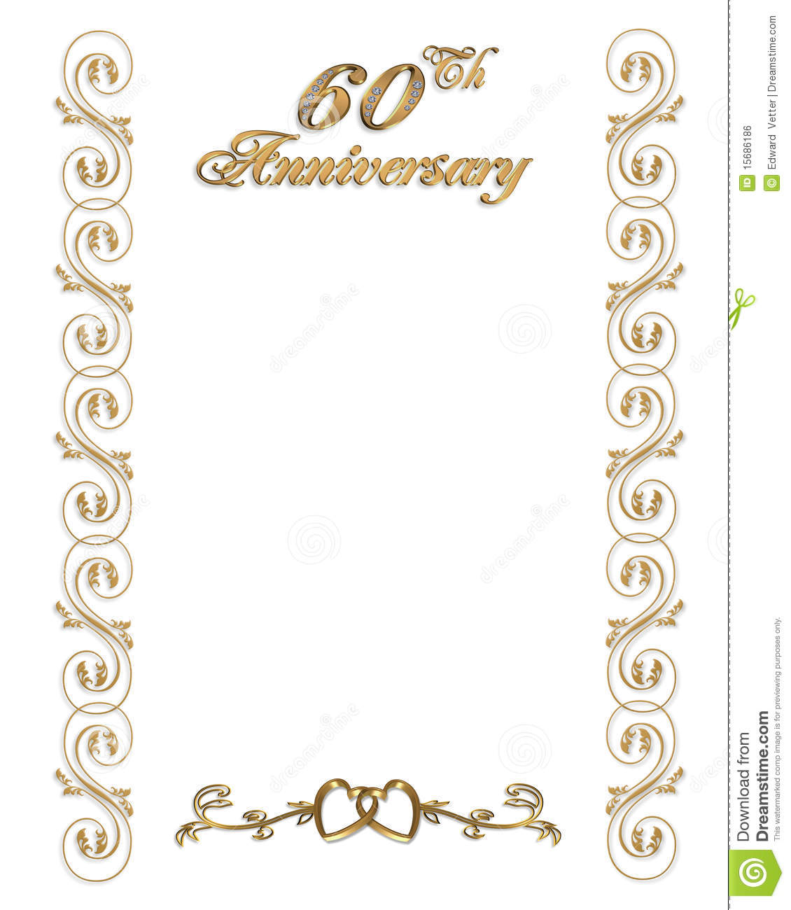 60th Anniversary Invitation Border Stock Illustration Illustration in sizing 1130 X 1300