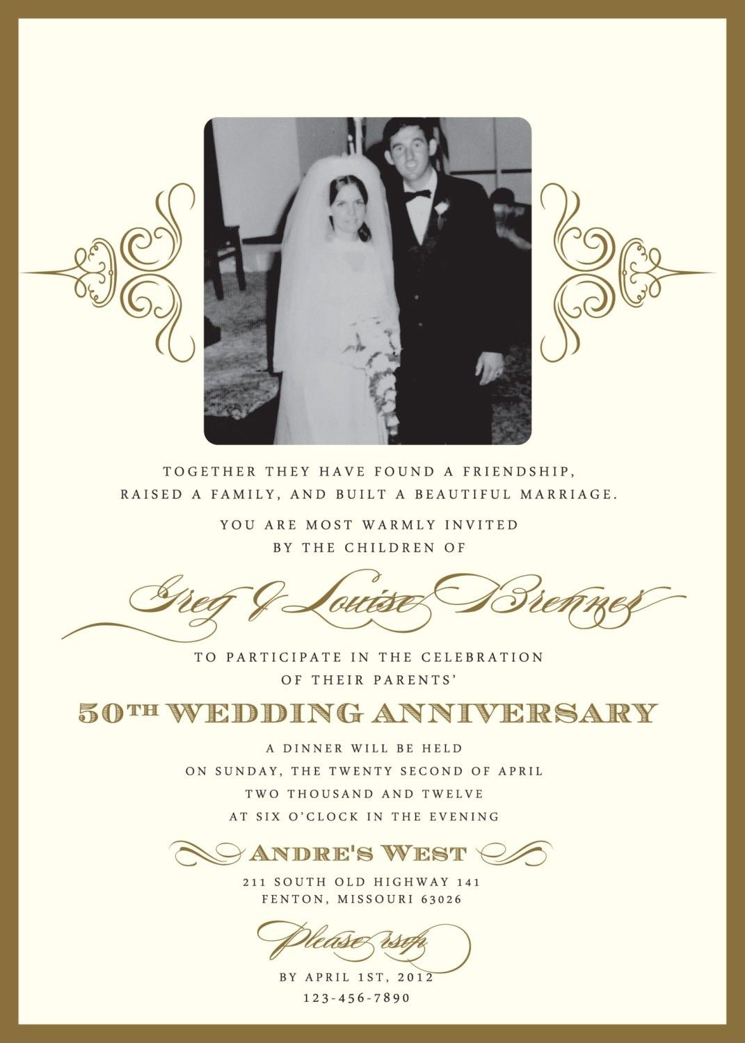 60th Wedding Anniversary Invitation Wording Samples Anniversary intended for measurements 1071 X 1500