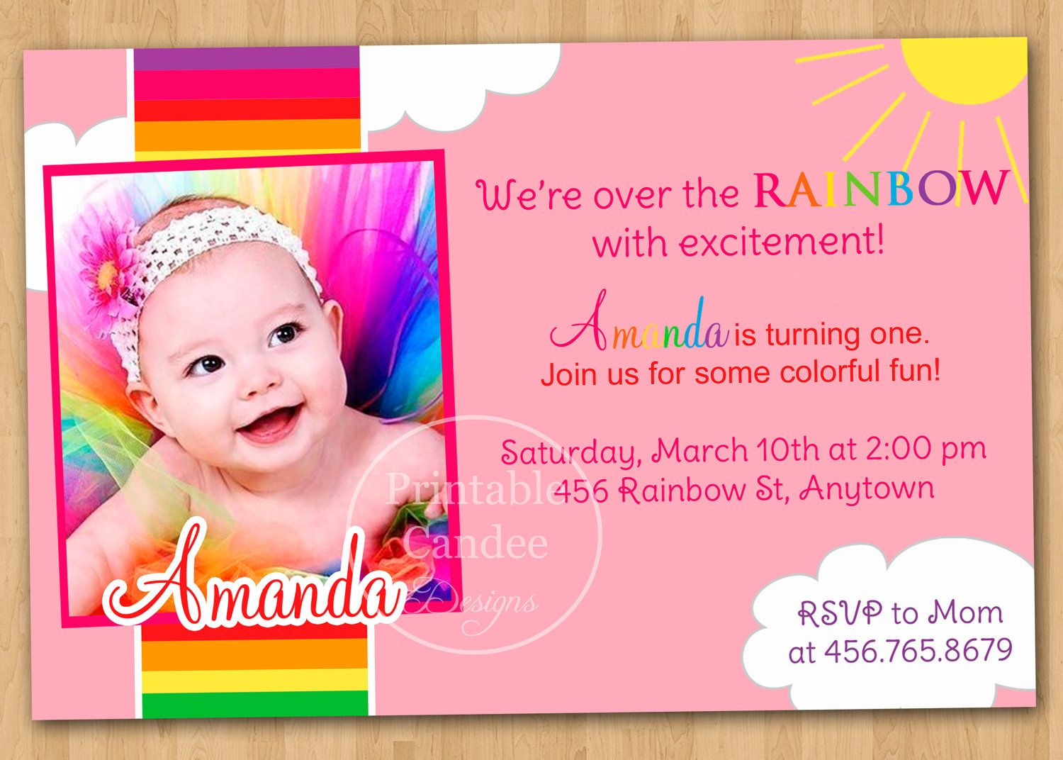61 Find A Big Collection Of 1st Birthday Invitation Template Online in size 1500 X 1072