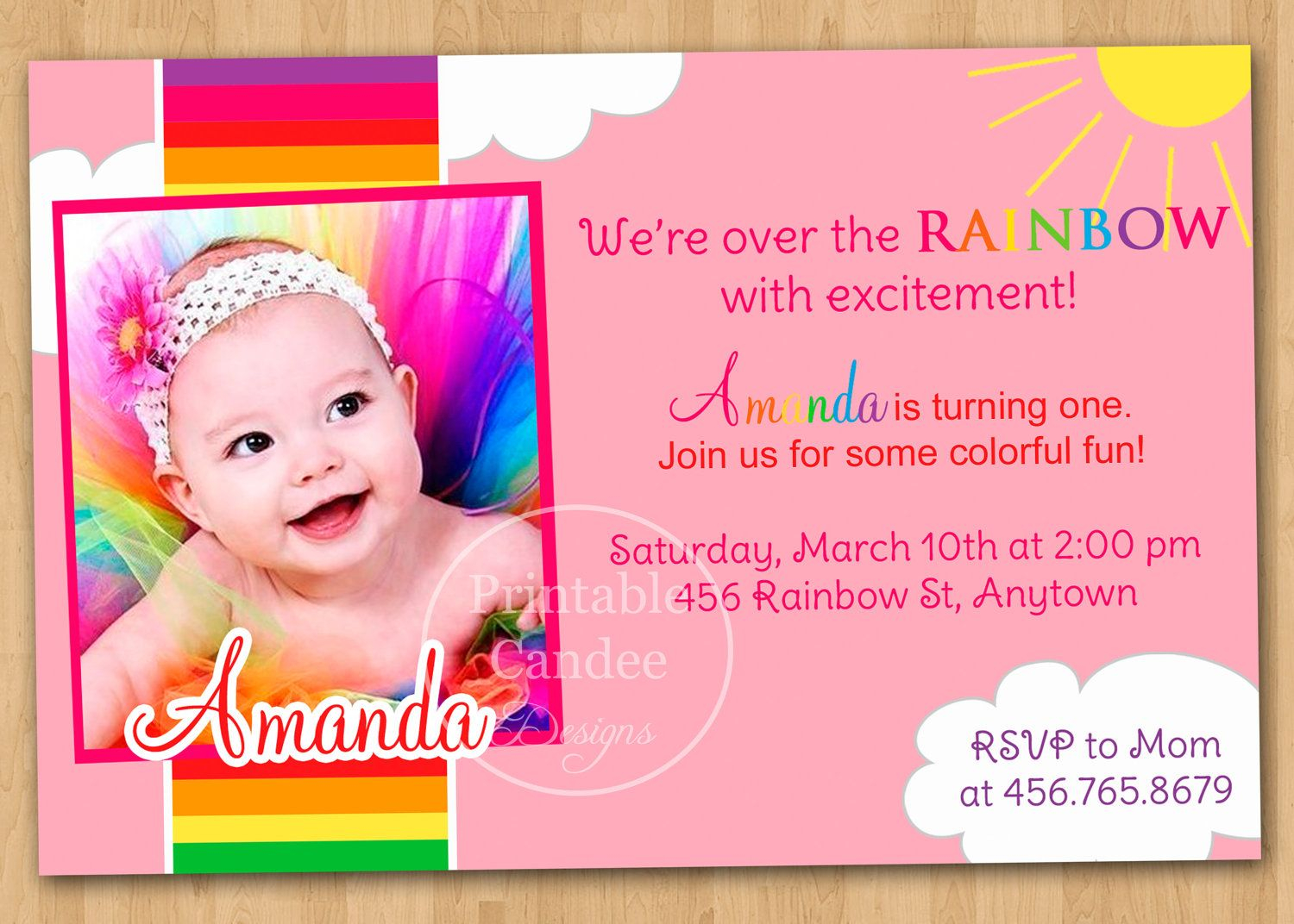 61 Find A Big Collection Of 1st Birthday Invitation Template Online inside sizing 1500 X 1072