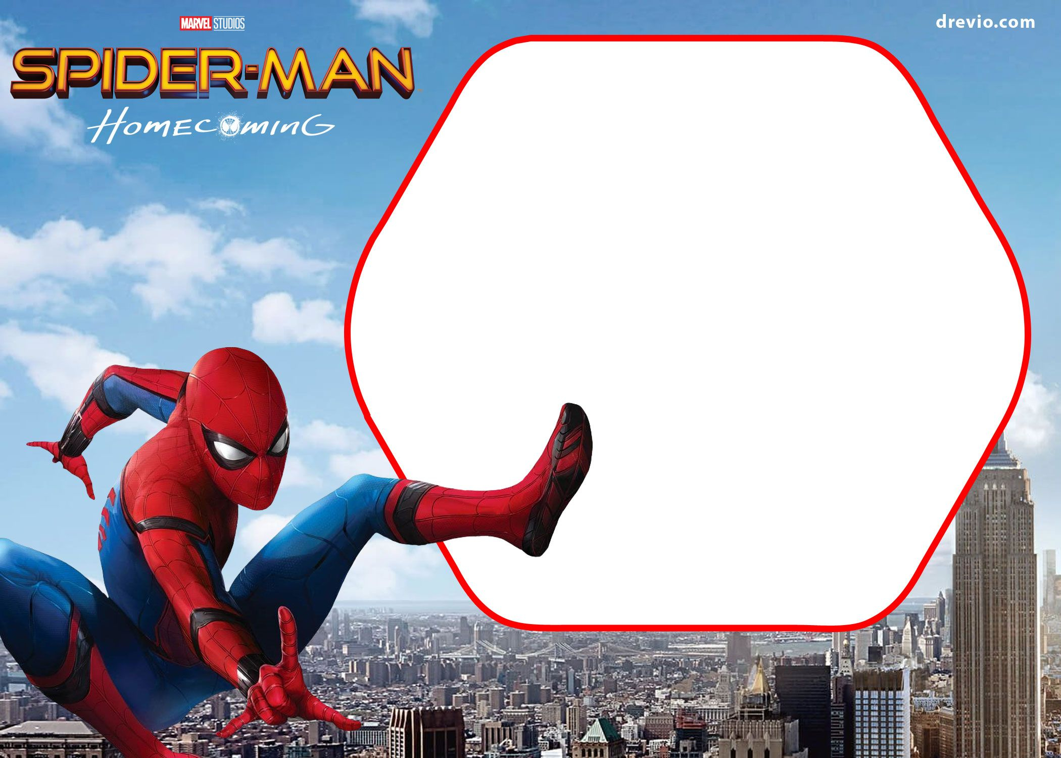 65 Create Custom Birthday Invitation Template Spiderman Very Best In within measurements 2100 X 1500
