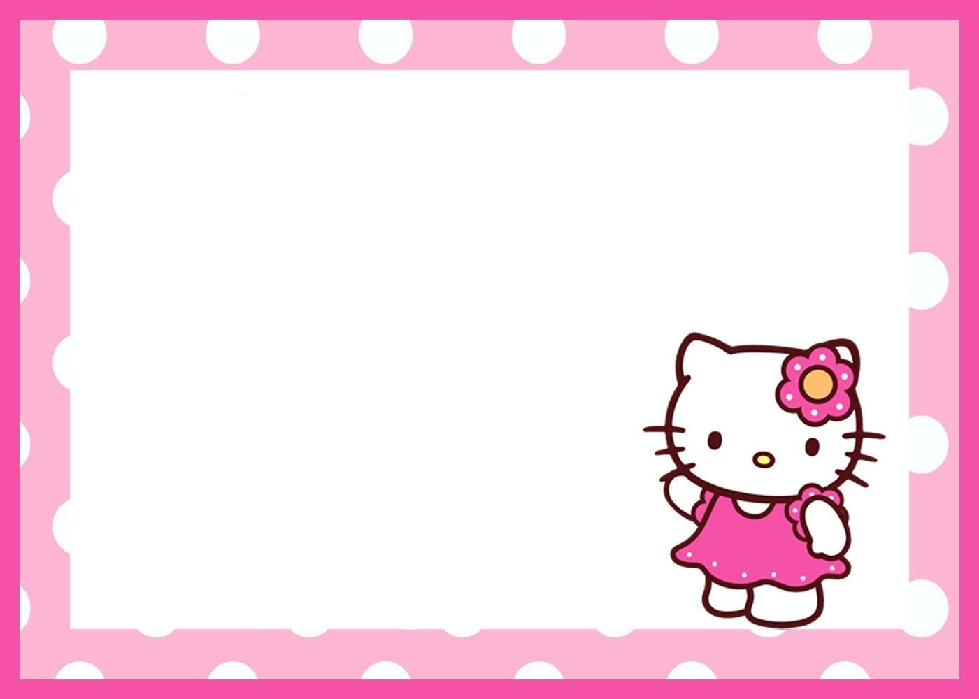 70 Create Amazing Birthday Invitation Template Hello Kitty Creative with proportions 1400 X 1000